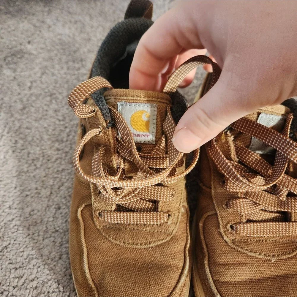 Nike x Carhartt WIP | Air Force 1 07 Duck Canvas Ale Brown Sneakers Size 1 Youth